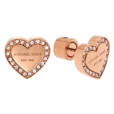 boucle d'oreille michael kors coeur|Clous d’oreilles en forme de cœur en laiton à  .